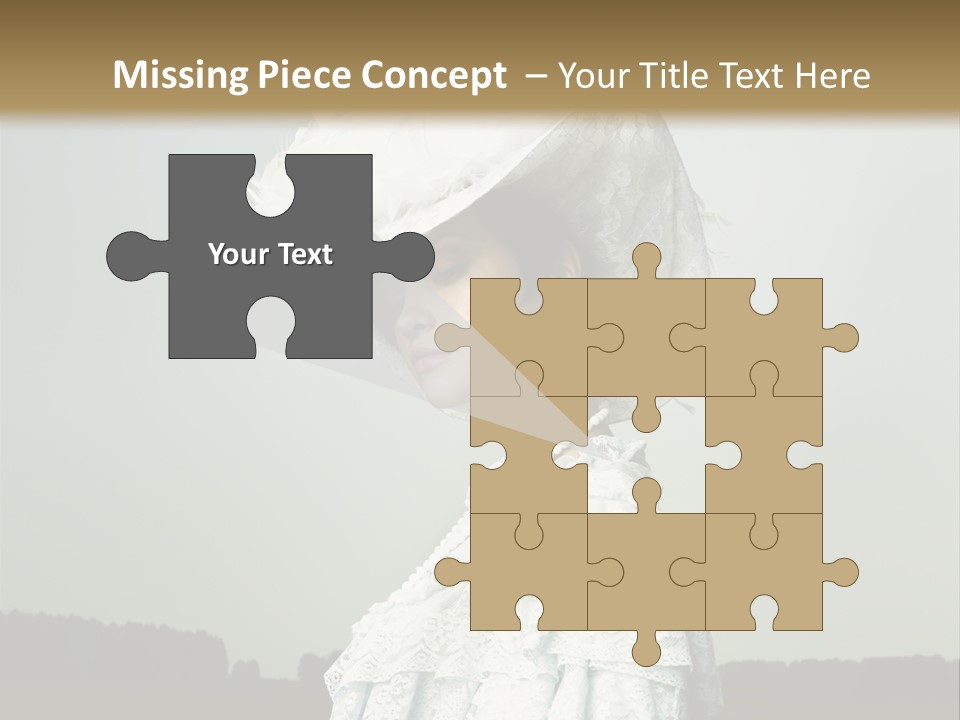 Promenade Woman Elegant PowerPoint Template