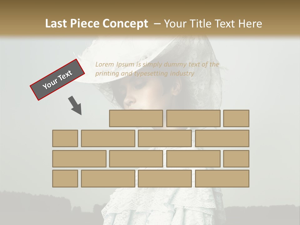 Promenade Woman Elegant PowerPoint Template