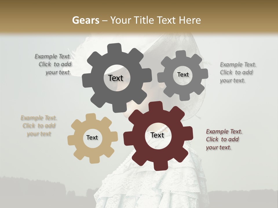 Promenade Woman Elegant PowerPoint Template