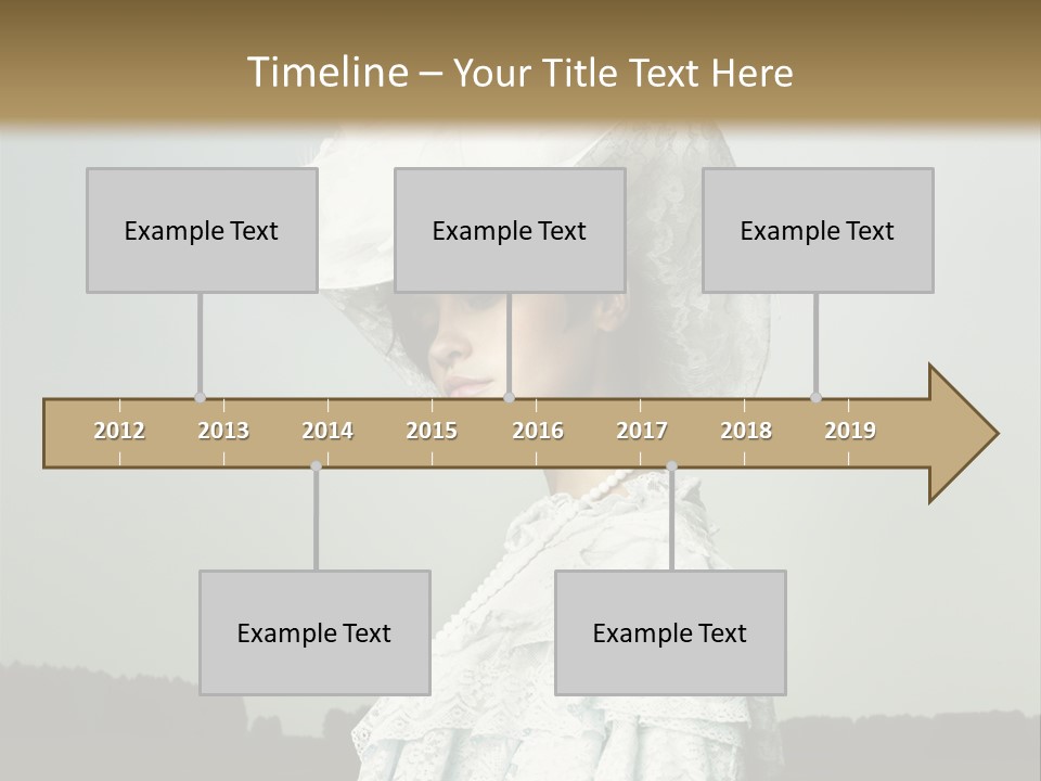 Promenade Woman Elegant PowerPoint Template