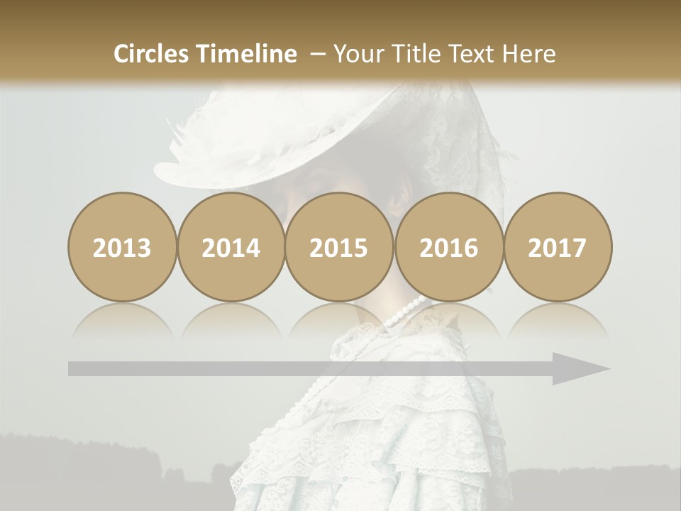 Promenade Woman Elegant PowerPoint Template