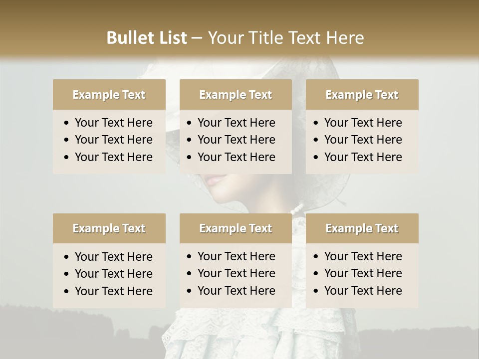 Promenade Woman Elegant PowerPoint Template