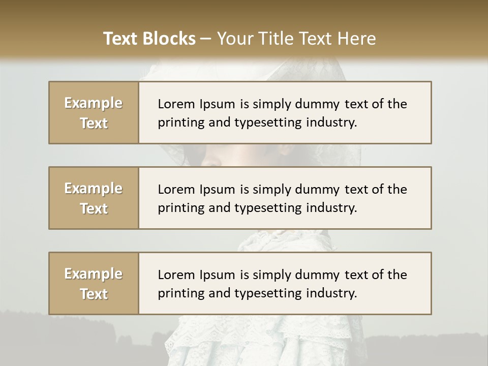 Promenade Woman Elegant PowerPoint Template