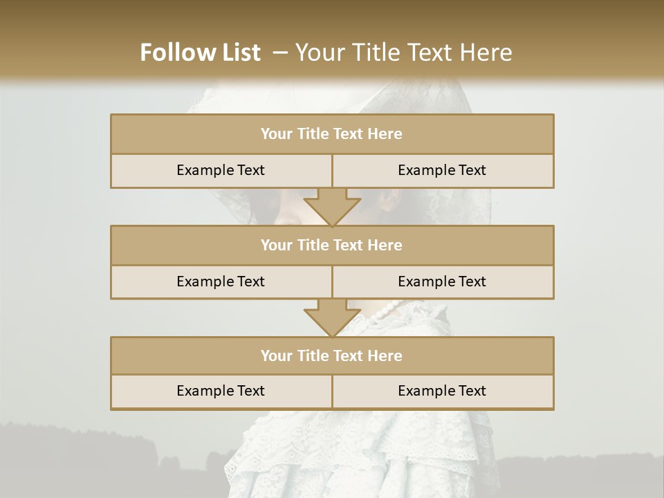 Promenade Woman Elegant PowerPoint Template