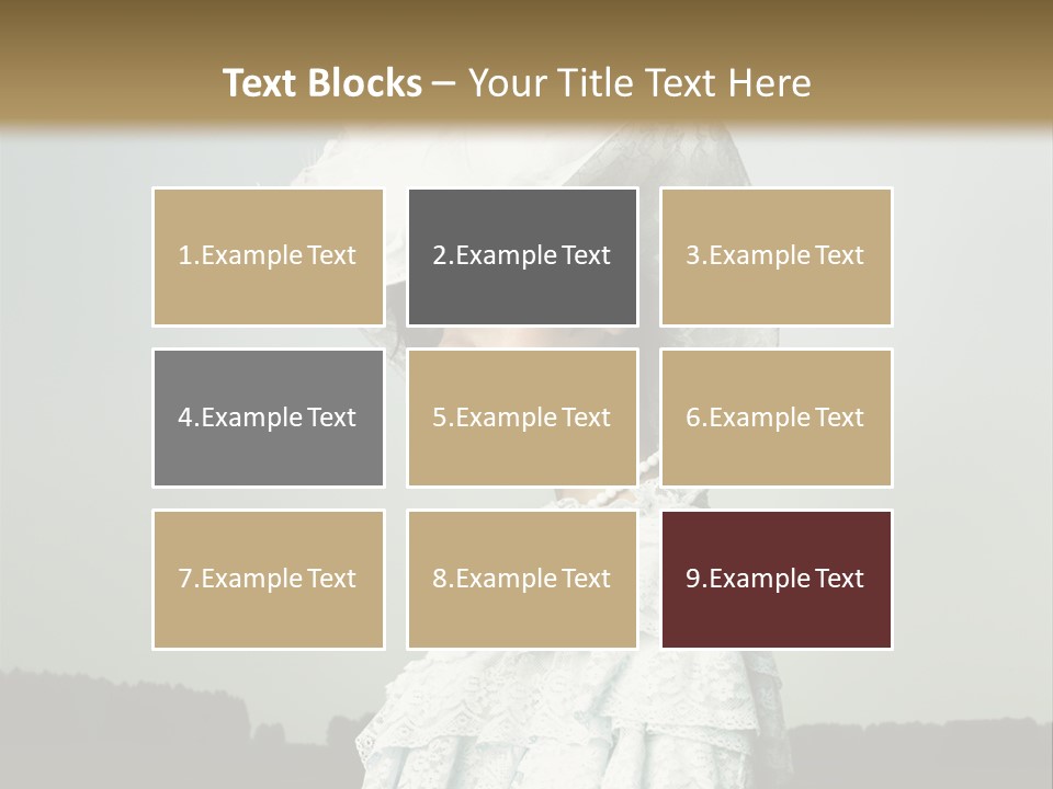 Promenade Woman Elegant PowerPoint Template