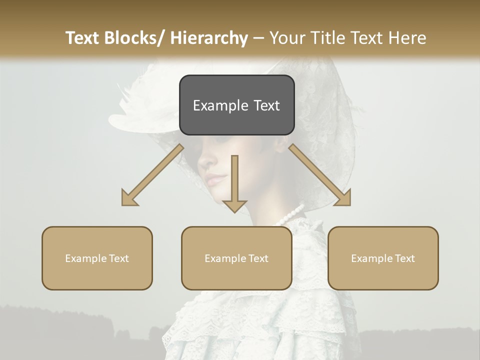 Promenade Woman Elegant PowerPoint Template