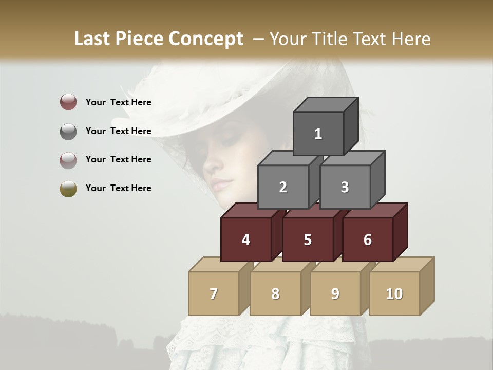 Promenade Woman Elegant PowerPoint Template