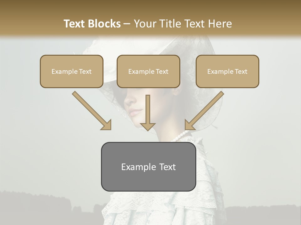 Promenade Woman Elegant PowerPoint Template