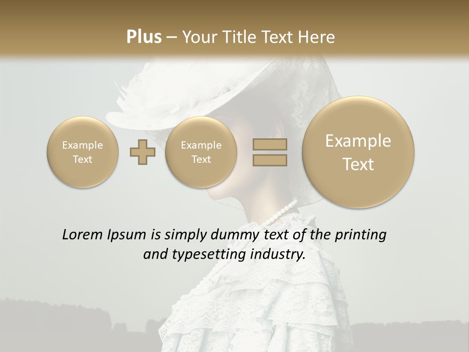 Promenade Woman Elegant PowerPoint Template