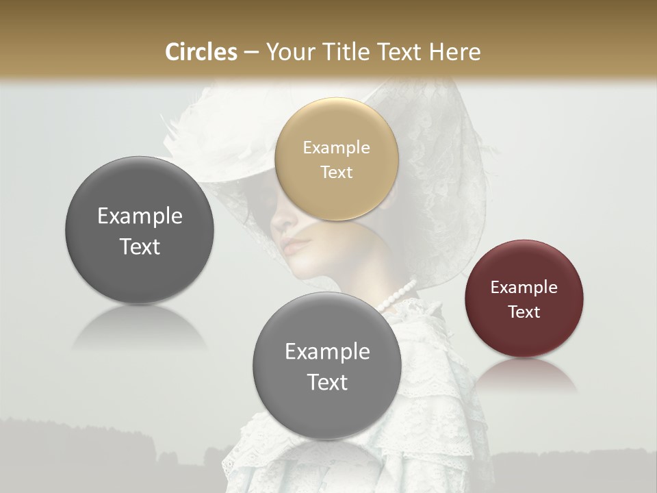 Promenade Woman Elegant PowerPoint Template