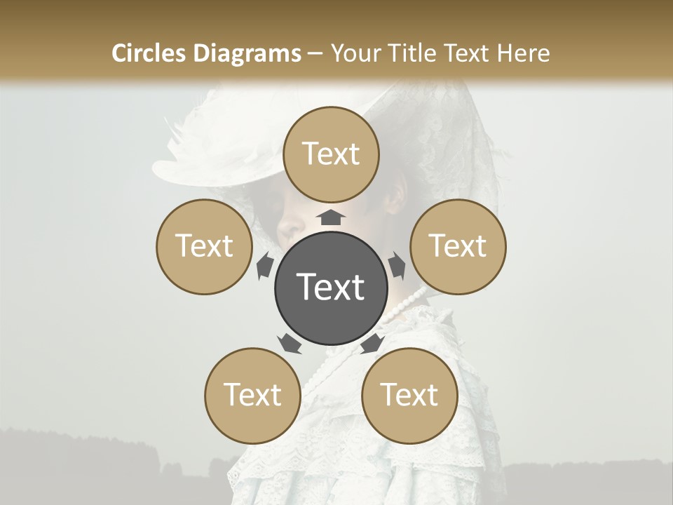 Promenade Woman Elegant PowerPoint Template