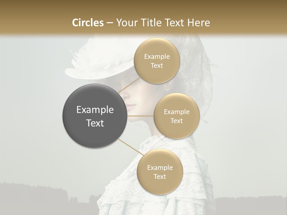 Promenade Woman Elegant PowerPoint Template