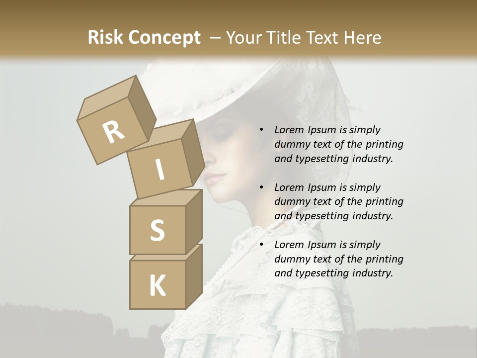 Promenade Woman Elegant PowerPoint Template