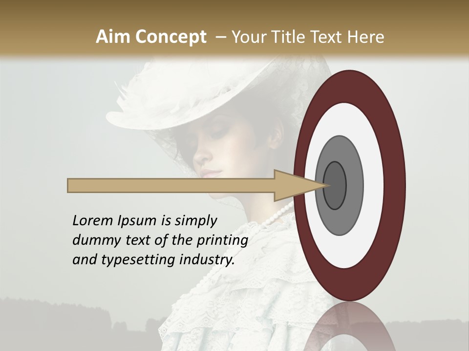 Promenade Woman Elegant PowerPoint Template