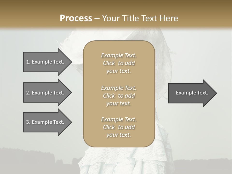 Promenade Woman Elegant PowerPoint Template