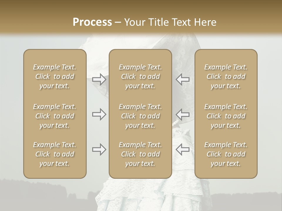 Promenade Woman Elegant PowerPoint Template