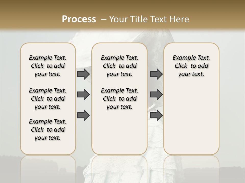 Promenade Woman Elegant PowerPoint Template