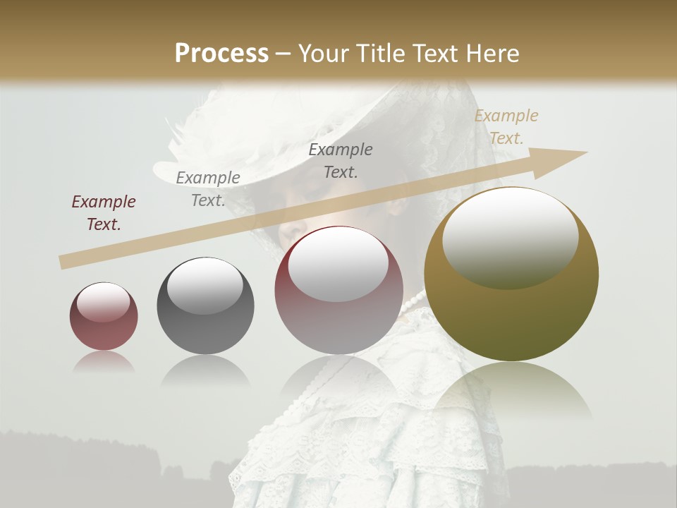 Promenade Woman Elegant PowerPoint Template