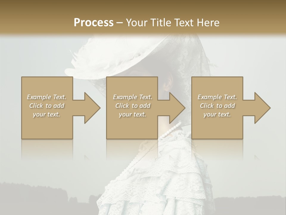 Promenade Woman Elegant PowerPoint Template