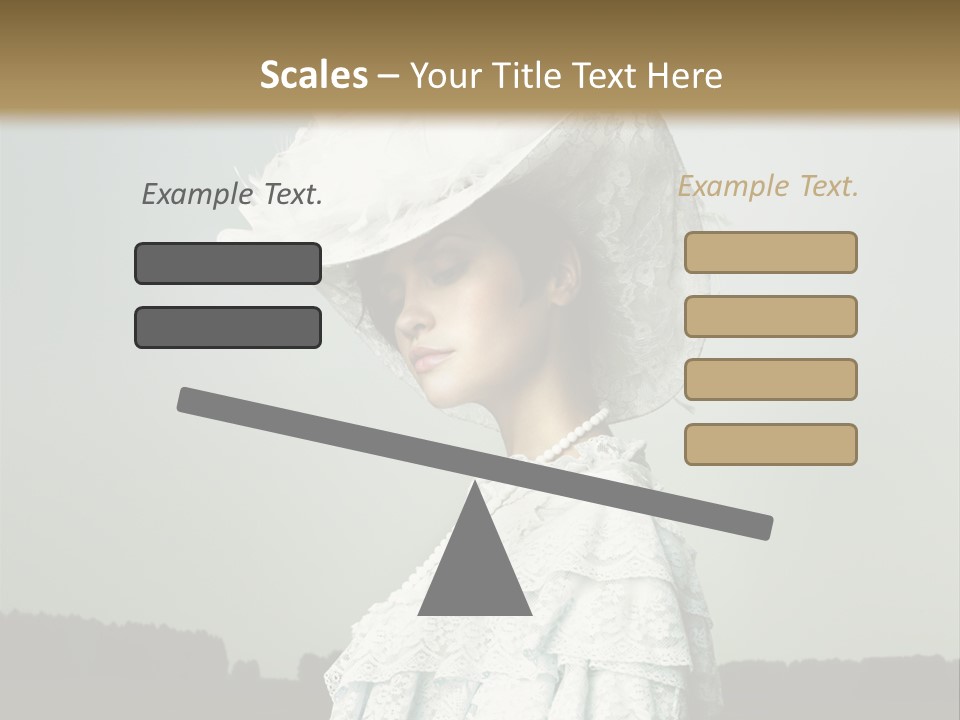 Promenade Woman Elegant PowerPoint Template