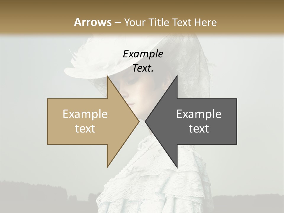 Promenade Woman Elegant PowerPoint Template