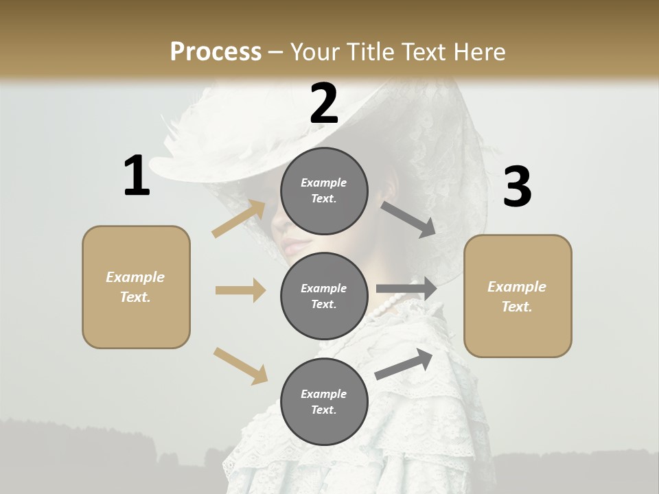 Promenade Woman Elegant PowerPoint Template