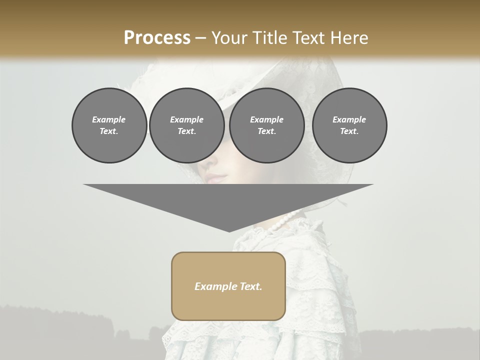 Promenade Woman Elegant PowerPoint Template