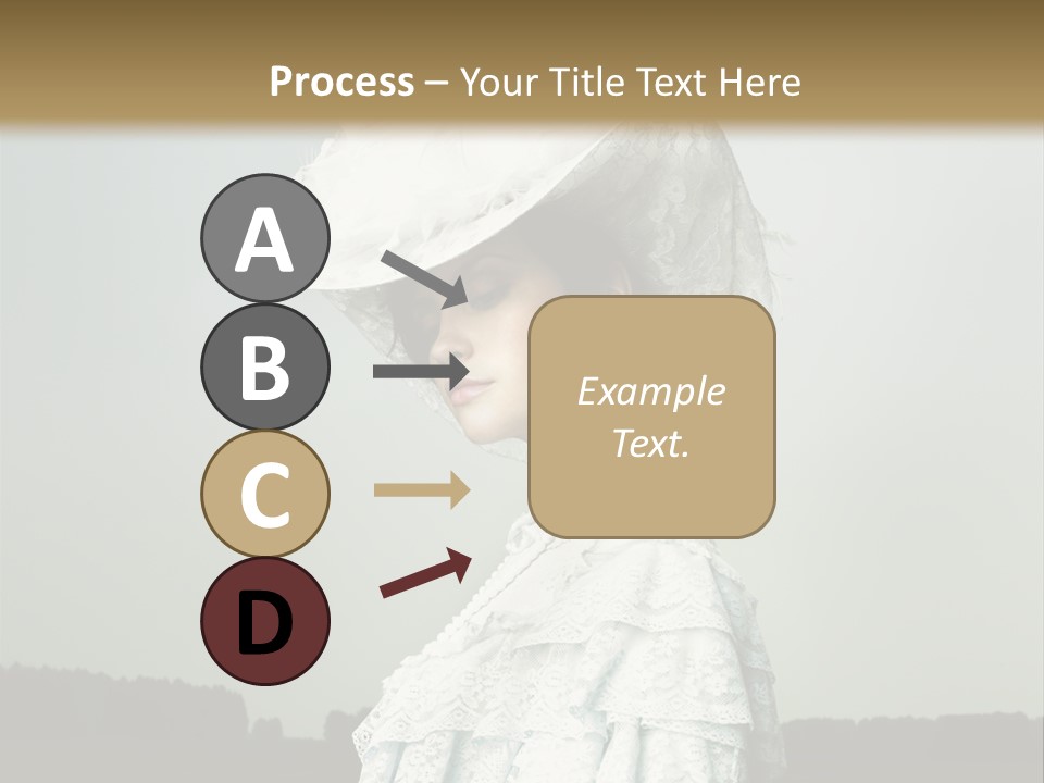 Promenade Woman Elegant PowerPoint Template