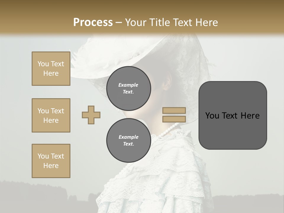 Promenade Woman Elegant PowerPoint Template