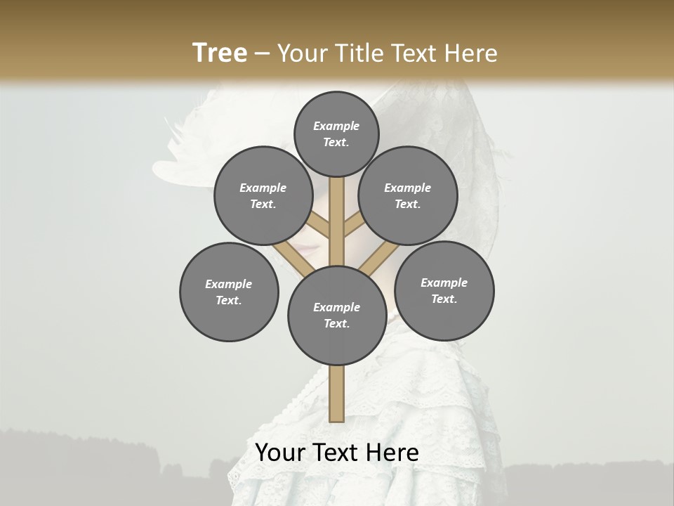 Promenade Woman Elegant PowerPoint Template