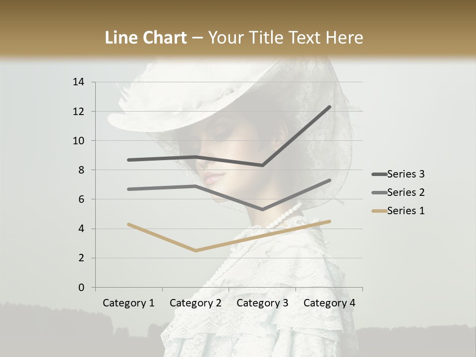 Promenade Woman Elegant PowerPoint Template