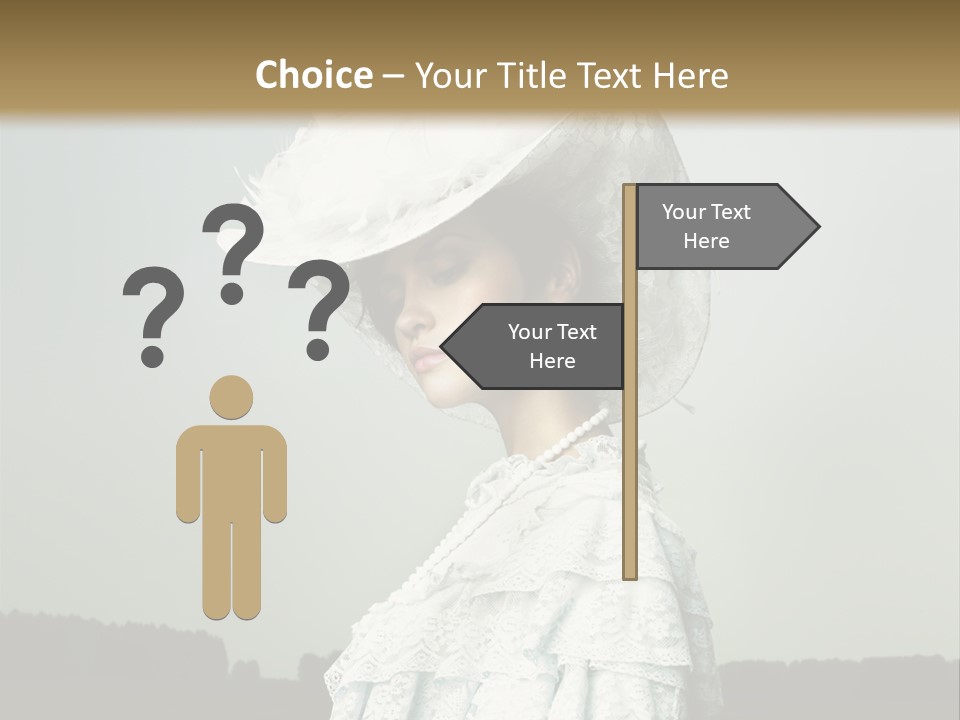 Promenade Woman Elegant PowerPoint Template