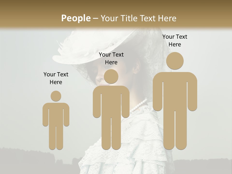 Promenade Woman Elegant PowerPoint Template