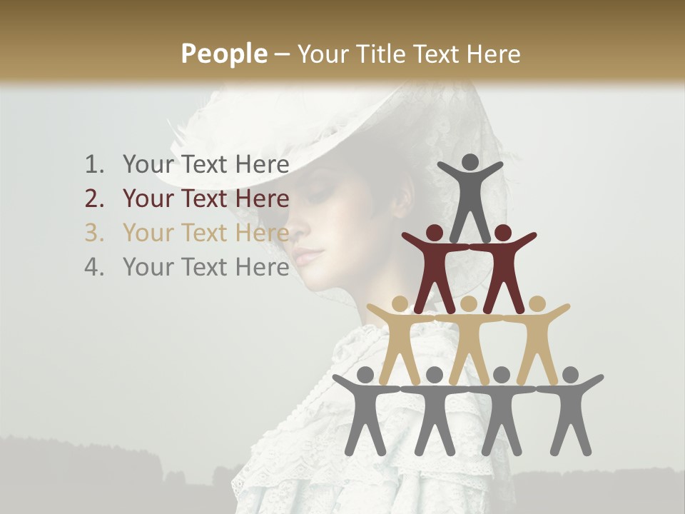 Promenade Woman Elegant PowerPoint Template