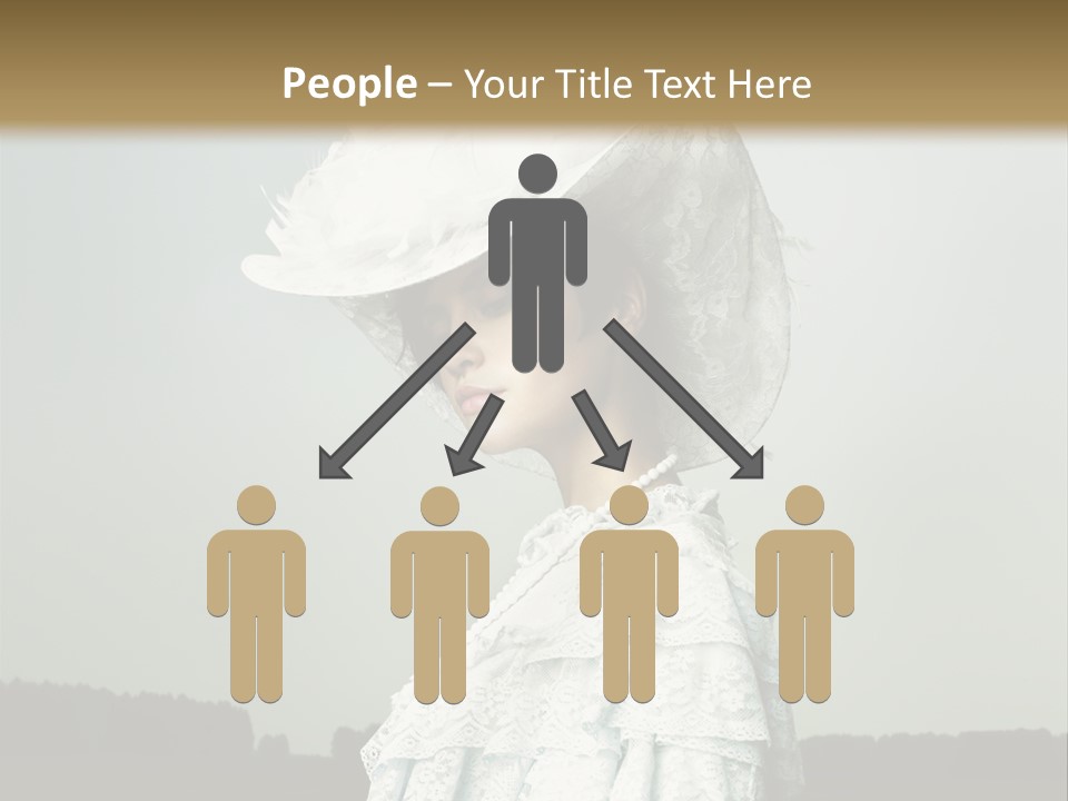 Promenade Woman Elegant PowerPoint Template