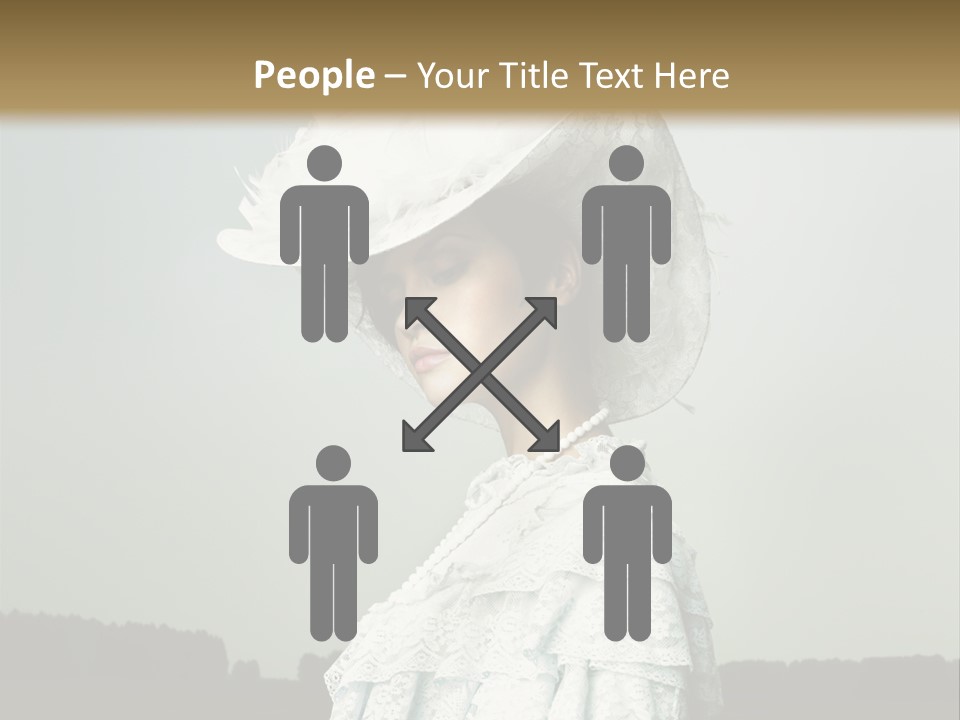 Promenade Woman Elegant PowerPoint Template