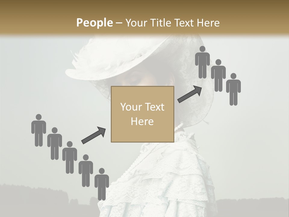 Promenade Woman Elegant PowerPoint Template