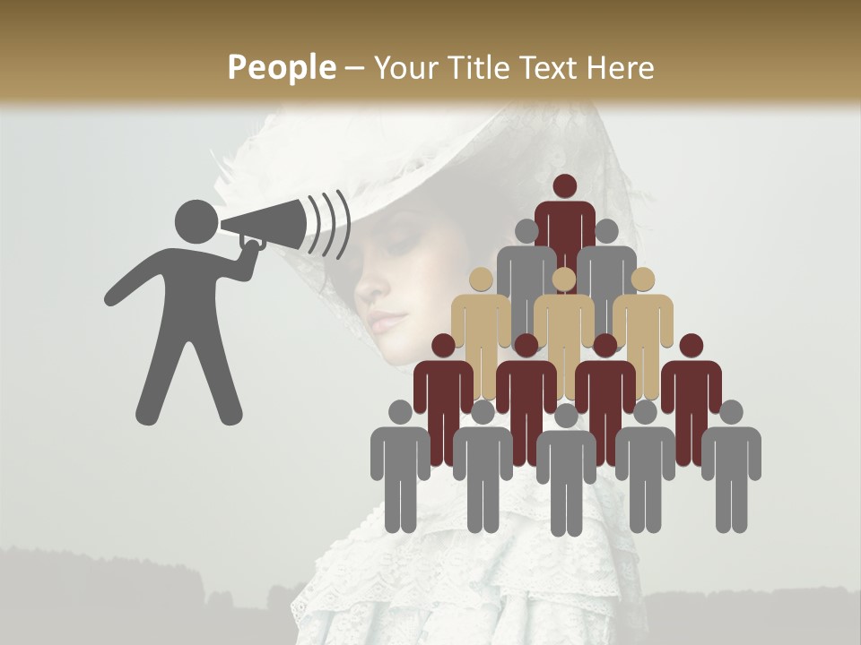 Promenade Woman Elegant PowerPoint Template