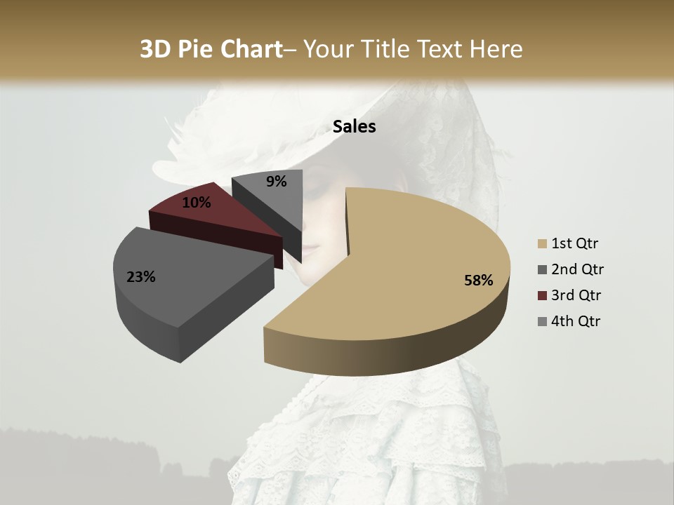 Promenade Woman Elegant PowerPoint Template