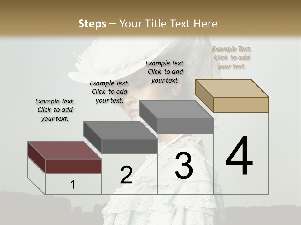 Promenade Woman Elegant PowerPoint Template