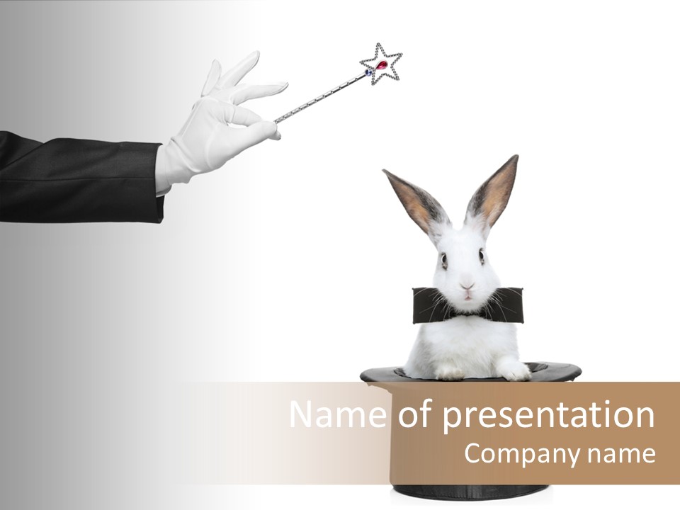 Entertainment Performer Glove PowerPoint Template