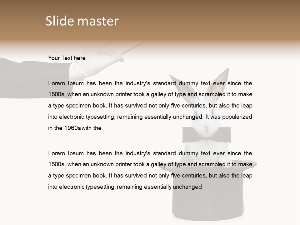 Entertainment Performer Glove PowerPoint Template