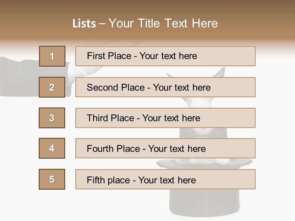 Entertainment Performer Glove PowerPoint Template