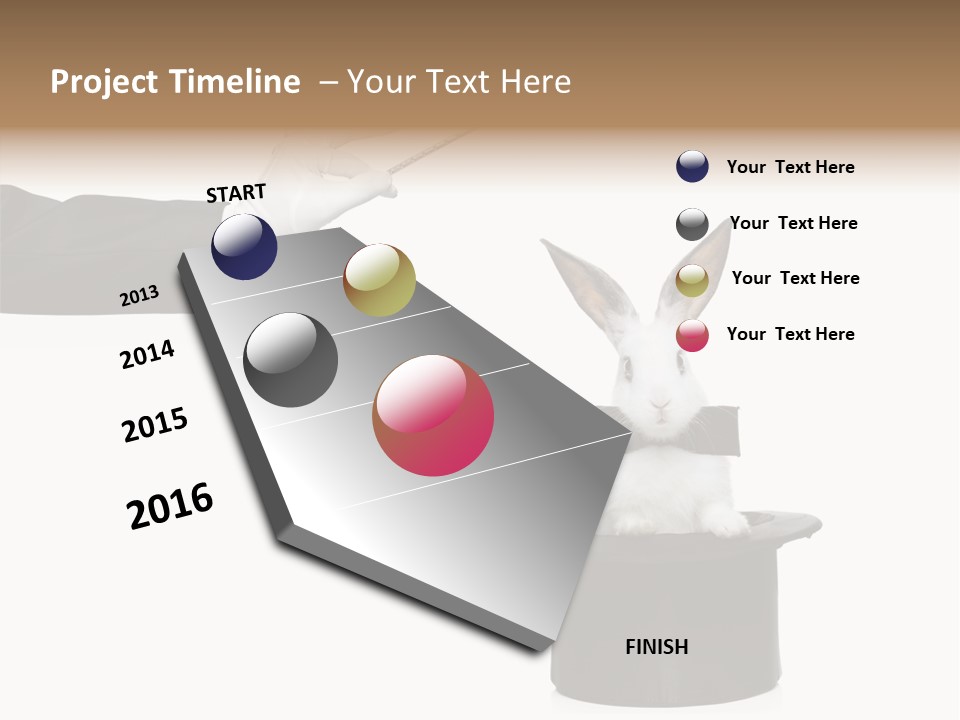 Entertainment Performer Glove PowerPoint Template