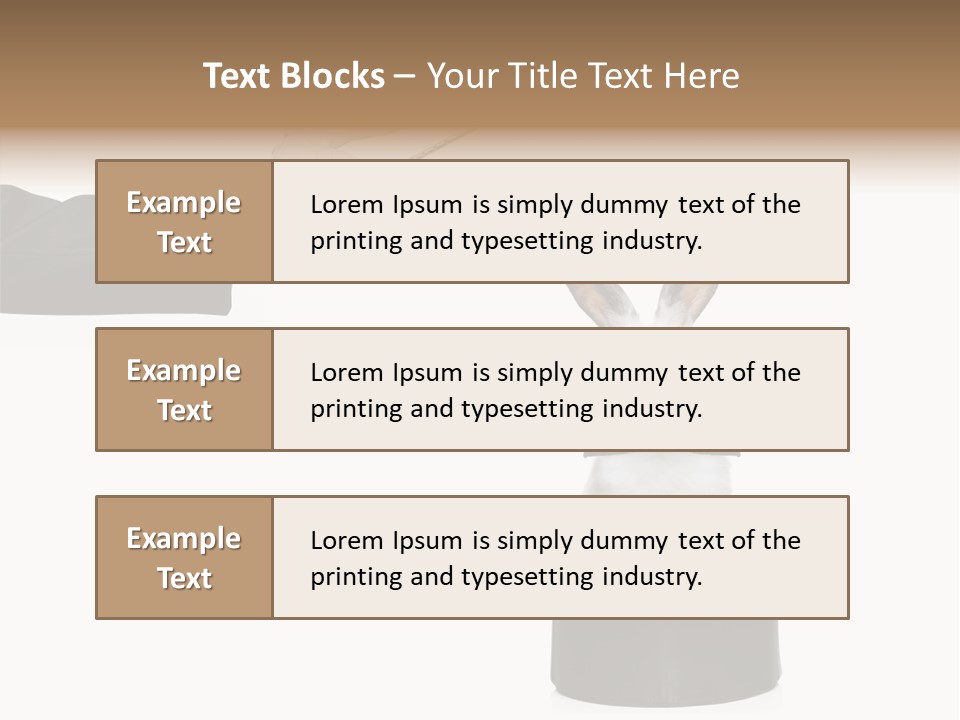 Entertainment Performer Glove PowerPoint Template