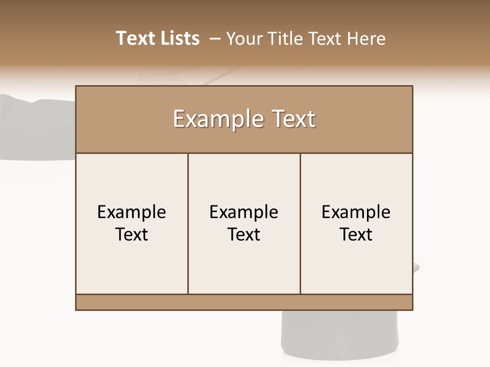 Entertainment Performer Glove PowerPoint Template