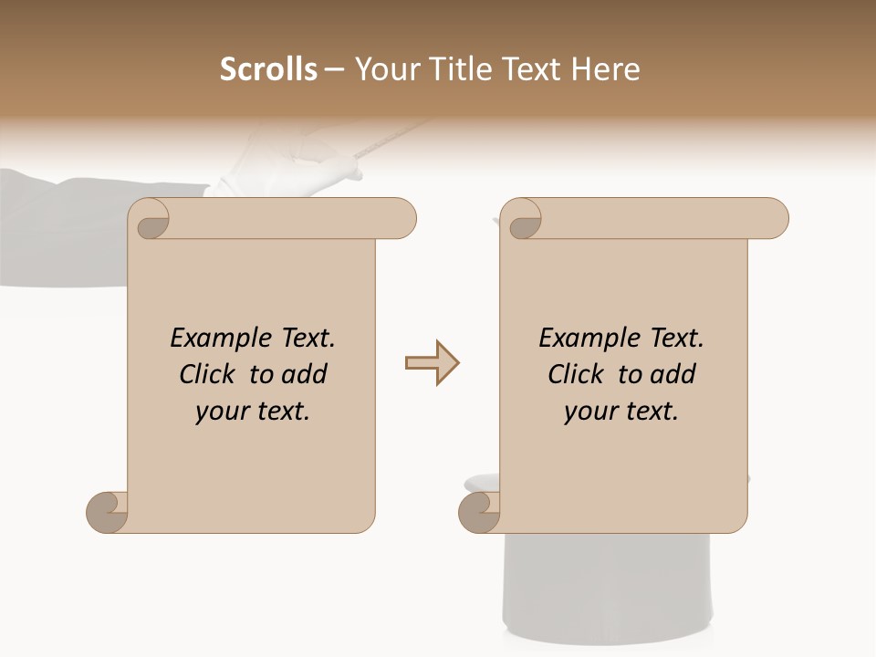 Entertainment Performer Glove PowerPoint Template