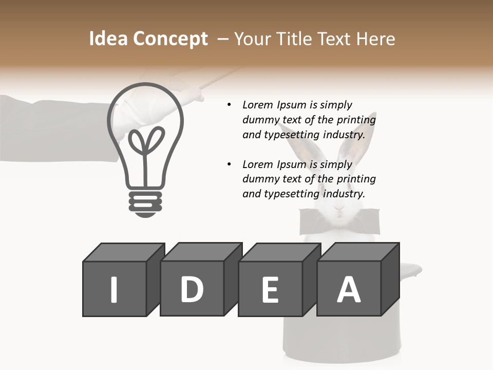 Entertainment Performer Glove PowerPoint Template