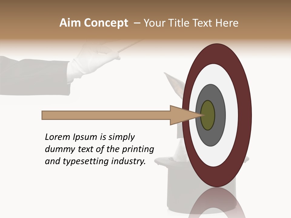 Entertainment Performer Glove PowerPoint Template