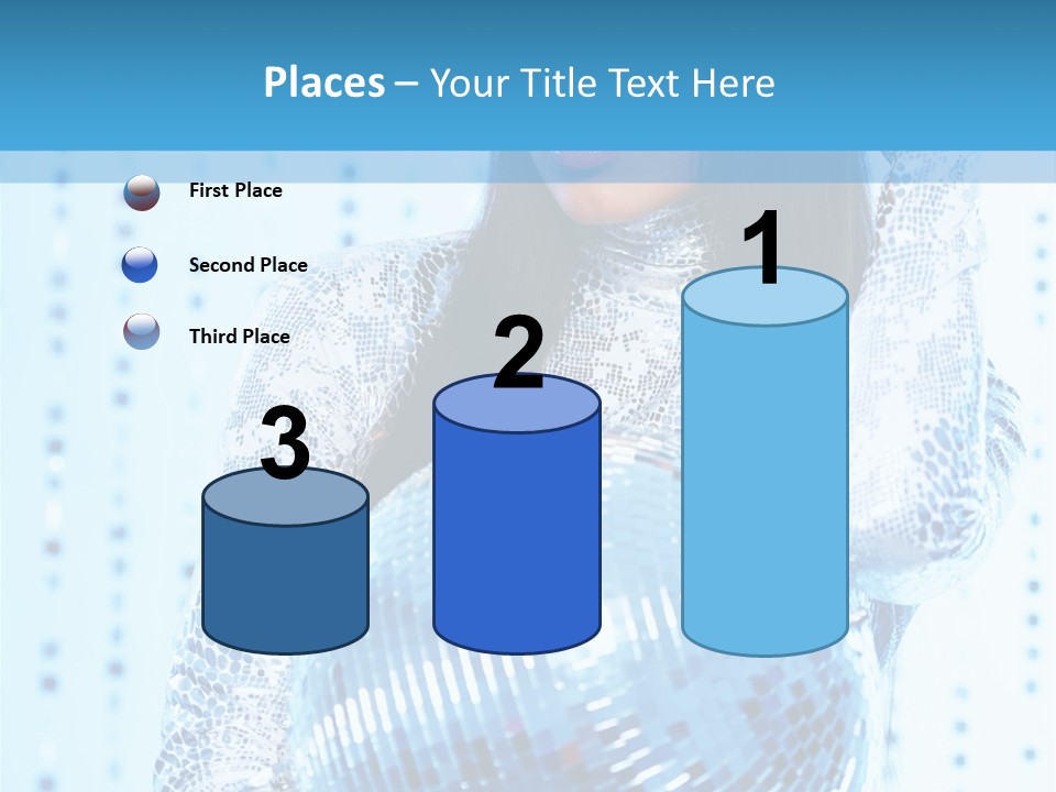 Fashion Bokeh Person PowerPoint Template